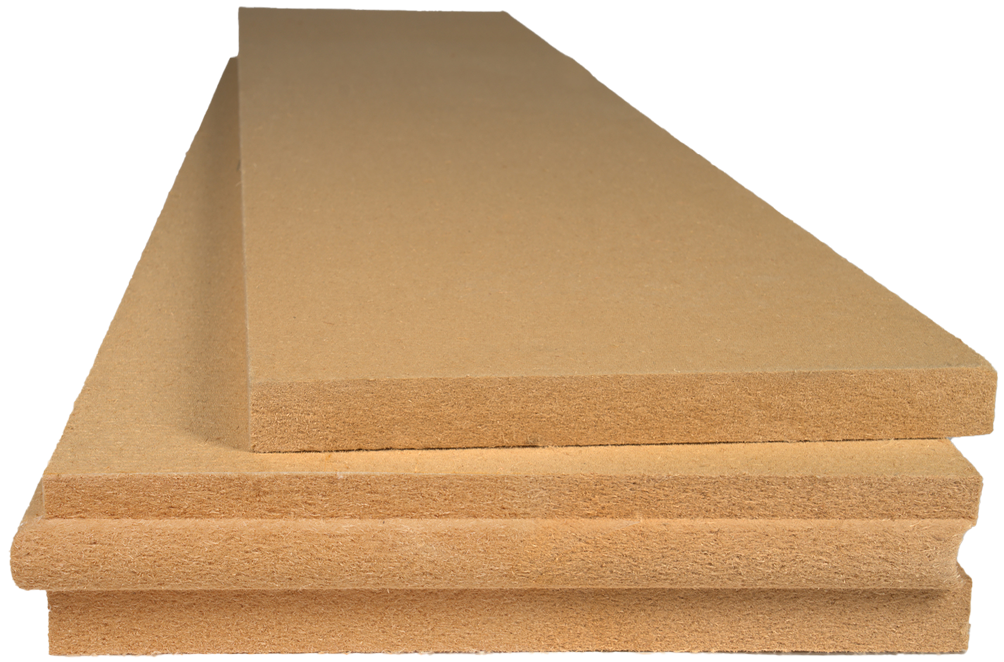 Lignatherm wood fiber insulation board product ready for construction projects