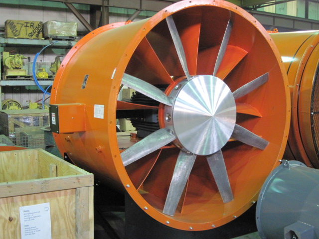 Großes Daltec-Axialgebläse für schwere Industrie-Lüftungs- und Staubabsaugungsanwendungen